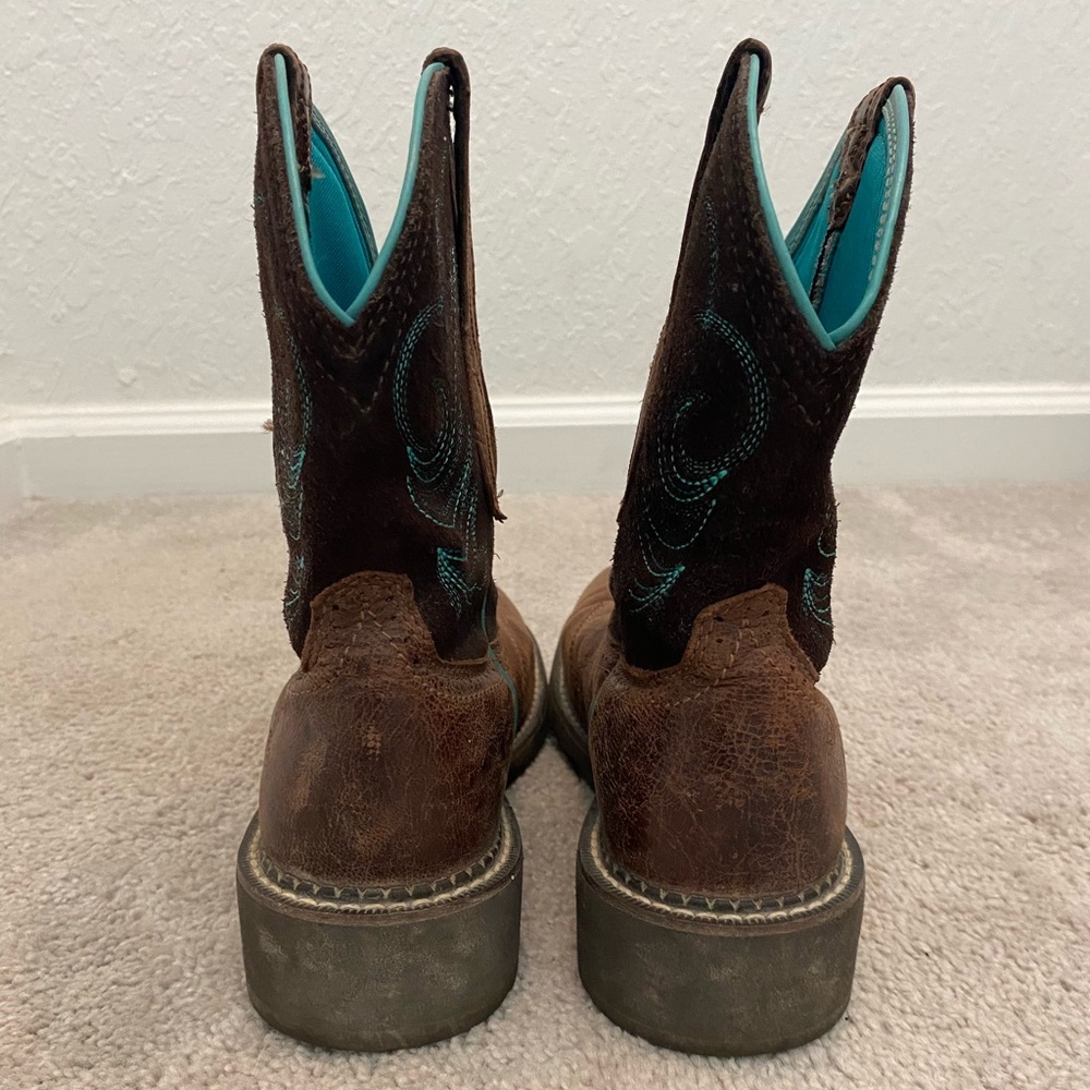 Ariat Fat Baby Heritage Dapper Western Cowboy Boots 10016238 Sz 9 - Picture 5 of 8